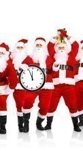 Descargar la imagen 1080x1920 Vacaciones,Personas,Año Nuevo,Papá Noel,Navidad para celular gratis.