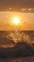 Descargar la imagen Paisaje,Agua,Puesta del sol,Mar,Sol para celular gratis.