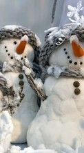 Muñeco de nieve,Año Nuevo,Vacaciones para Samsung B3210