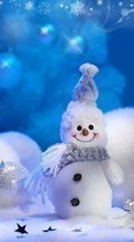 Descargar la imagen Vacaciones,Invierno,Año Nuevo,Navidad,Muñeco de nieve para celular gratis.