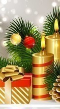 Descargar la imagen Velas,Vacaciones,Año Nuevo,Navidad para celular gratis.