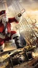 Divertido,Piratas,Año Nuevo,Papá Noel,Navidad para BlackBerry Passport