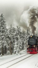 Descargar la imagen Transporte,Paisaje,Invierno,Nieve,Trenes para celular gratis.