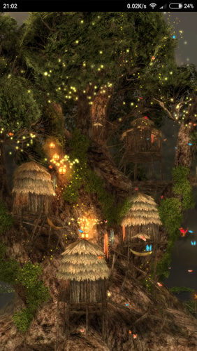 Árbol mágico 3D  - descargar los fondos de pantalla animados 3D gratis para el teléfono Android.