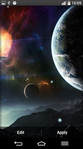 Planetas lejanos   - descargar los fondos de pantalla animados gratis para el teléfono Android.
