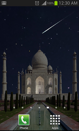 Descargar los fondos de pantalla animados Taj Mahal para teléfonos y tabletas Android gratis.
