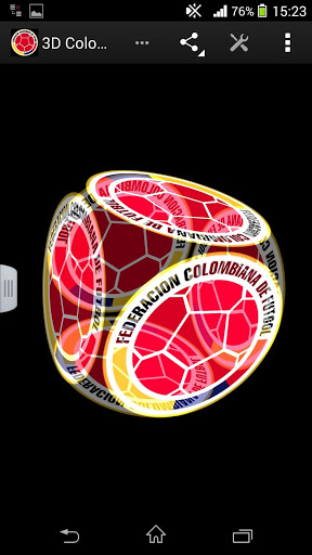 Selección de fútbol de Colombia 3D - descargar los fondos de pantalla animados gratis para el teléfono Android 4.0.2.