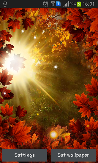 Descargar los fondos de pantalla animados Sol de otoño para teléfonos y tabletas Android gratis.
