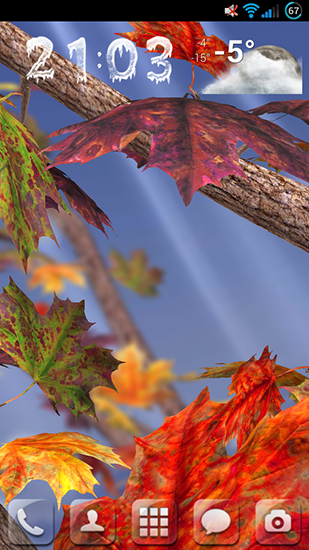 Árbol de otoño - descargar los fondos de pantalla animados Plantas gratis para el teléfono Android.