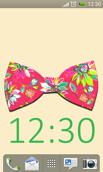 Mariposa hermosa  - descargar los fondos de pantalla animados Con reloj gratis para el teléfono Android.