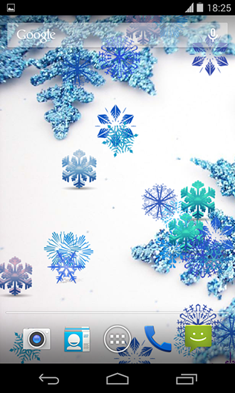 Copos de nieve hermosos - descargar los fondos de pantalla animados Vacaciones gratis para el teléfono Android.
