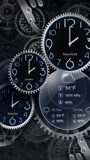 Descargar  Relojes negros  - los fondos gratis de pantalla para Android en el escritorio. 