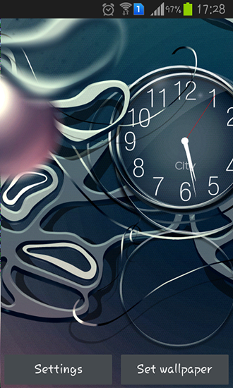 Relojes negros  - descargar los fondos de pantalla animados Con reloj gratis para el teléfono Android.
