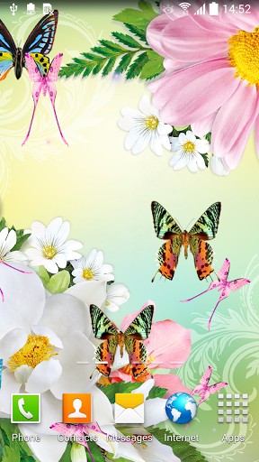 Mariposas - descargar los fondos de pantalla animados Plantas gratis para el teléfono Android.