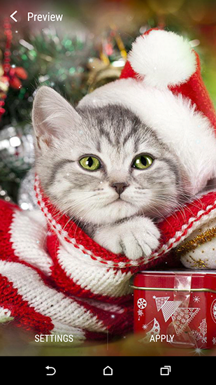 Animales de Navidad  - descargar los fondos de pantalla animados Vacaciones gratis para el teléfono Android.