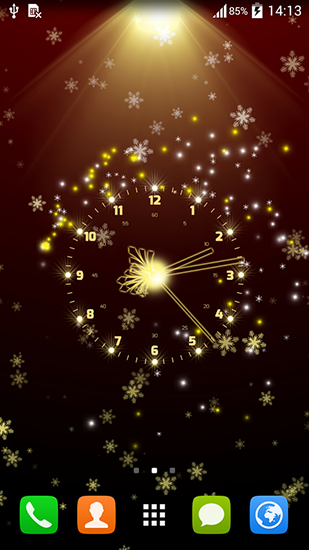 Relojes de Navidad - descargar los fondos de pantalla animados Con reloj gratis para el teléfono Android.