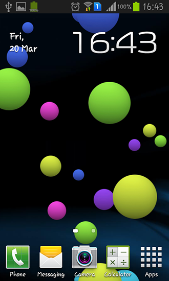 Burbujas de colores - descargar los fondos de pantalla animados gratis para el teléfono Android 4.1.