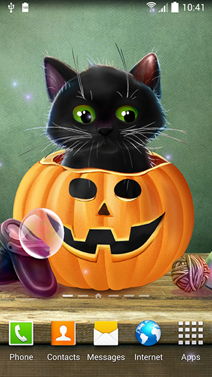 Halloween lindo  - descargar los fondos de pantalla animados gratis para el teléfono Android 4.3.1.