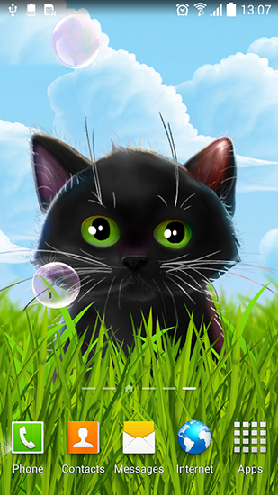 Gatito lindo - descargar los fondos de pantalla animados gratis para el teléfono Android 1.