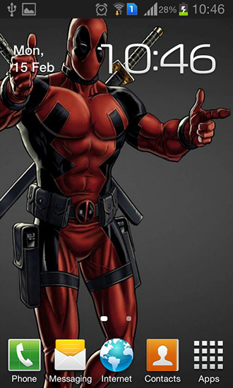 Deadpool - descargar los fondos de pantalla animados Cine gratis para el teléfono Android.