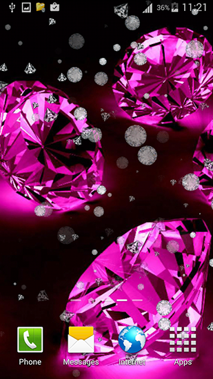 Diamantes para chicas  - descargar los fondos de pantalla animados Fondo gratis para el teléfono Android.