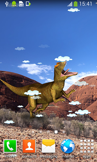 Descargar los fondos de pantalla animados Dinosaurio  para teléfonos y tabletas Android gratis.