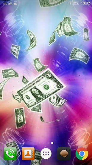 Tornado de dólares  - descargar los fondos de pantalla animados Fondo gratis para el teléfono Android.