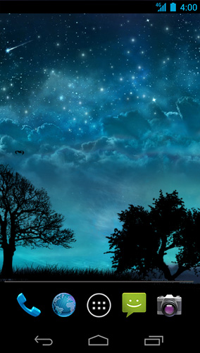 Noche de sueños - descargar los fondos de pantalla animados Espacio gratis para el teléfono Android.