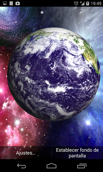 Tierra 3D - descargar los fondos de pantalla animados Espacio gratis para el teléfono Android.