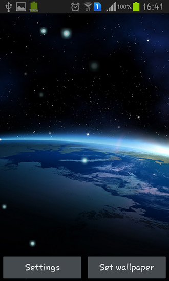 Descargar los fondos de pantalla animados Vista de la Tierra desde la Luna  para teléfonos y tabletas Android gratis.