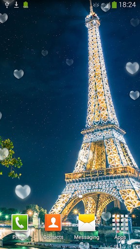 Descargar los fondos de pantalla animados Torre Eiffel: París para teléfonos y tabletas Android gratis.