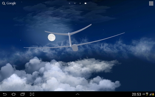 Descargar los fondos de pantalla animados Vuelo en las nuves 3D para teléfonos y tabletas Android gratis.