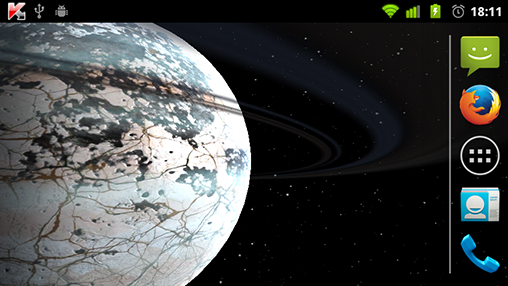 Planetas exteriores 3D - descargar los fondos de pantalla animados 3D gratis para el teléfono Android.