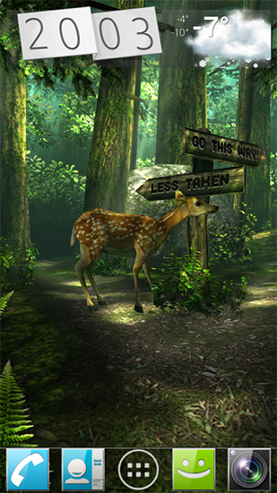 Bosque HD - descargar los fondos de pantalla animados Animales gratis para el teléfono Android.