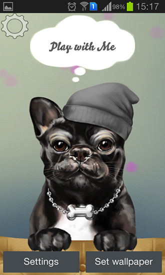 Bulldog francés  - descargar los fondos de pantalla animados Vector gratis para el teléfono Android.
