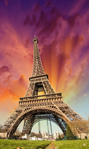 París Soleado - descargar los fondos de pantalla animados Arquitectura gratis para el teléfono Android.