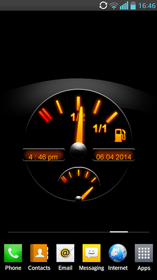 Gasolina  - descargar los fondos de pantalla animados Con reloj gratis para el teléfono Android.