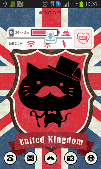 Gato caballero - descargar los fondos de pantalla animados gratis para el teléfono Android 4.4.2.