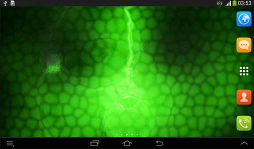 Descargar los fondos de pantalla animados Neón verde  para teléfonos y tabletas Android gratis.