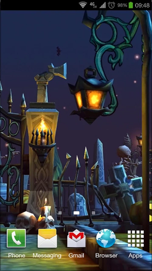 Descargar  Cementerio de Halloween   - los fondos gratis de pantalla para Android en el escritorio. 