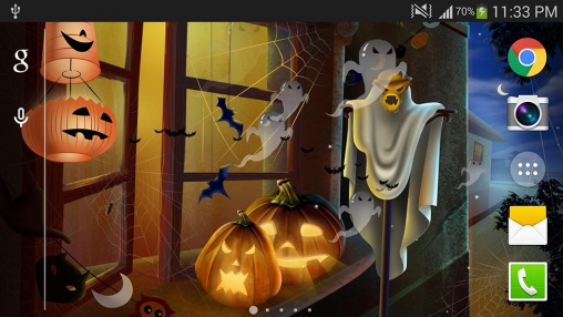 Halloween 2015 - descargar los fondos de pantalla animados gratis para el teléfono Android 2.3.4.