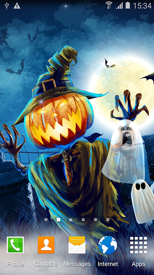 Halloween - descargar los fondos de pantalla animados Vacaciones gratis para el teléfono Android.