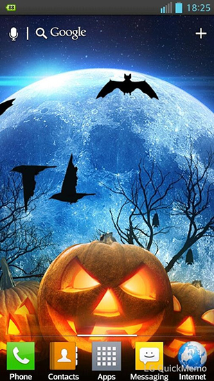 Halloween HD - descargar los fondos de pantalla animados Vacaciones gratis para el teléfono Android.