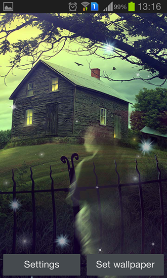 Descargar los fondos de pantalla animados Casa con fantasmas  para teléfonos y tabletas Android gratis.