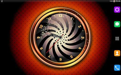 Relojes hipnóticos - descargar los fondos de pantalla animados Con reloj gratis para el teléfono Android.