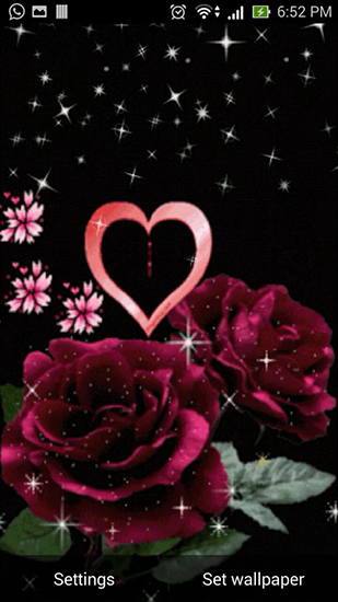 Amor  - descargar los fondos de pantalla animados Flores gratis para el teléfono Android.