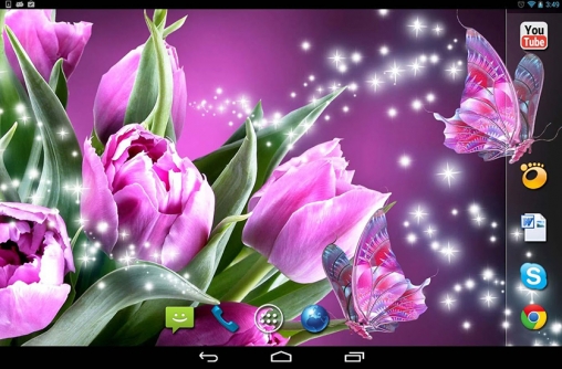 Descargar los fondos de pantalla animados Mariposas maravillosas para teléfonos y tabletas Android gratis.