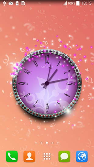 Relojes magicos  - descargar los fondos de pantalla animados Con reloj gratis para el teléfono Android.