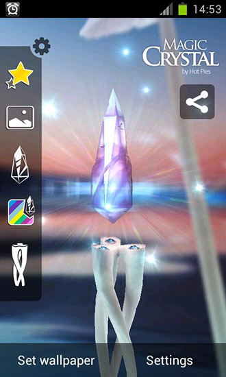 Cristal mágico - descargar los fondos de pantalla animados gratis para el teléfono Android.