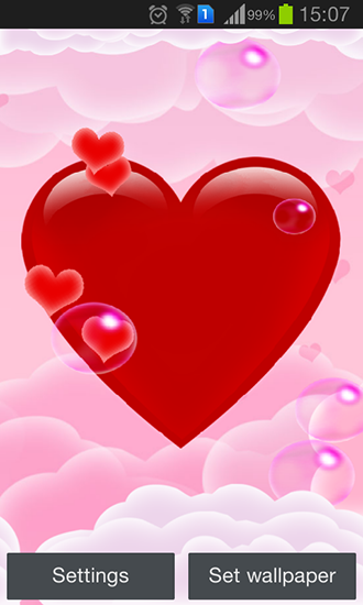 Corazón mágico - descargar los fondos de pantalla animados Vector gratis para el teléfono Android.
